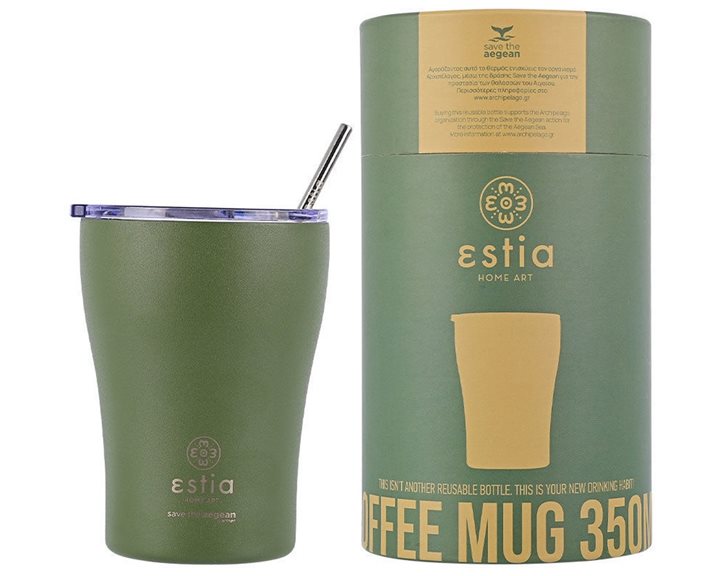 Estia Θερμός Coffee Mug Save The Aegean 350Ml Forest Spirit