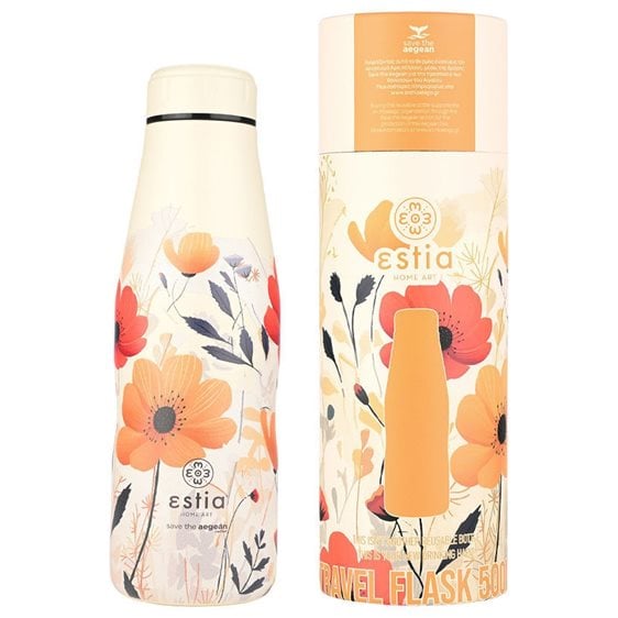 Estia Θερμός Travel Flask Save The Aegean 500Ml Summer Reverie