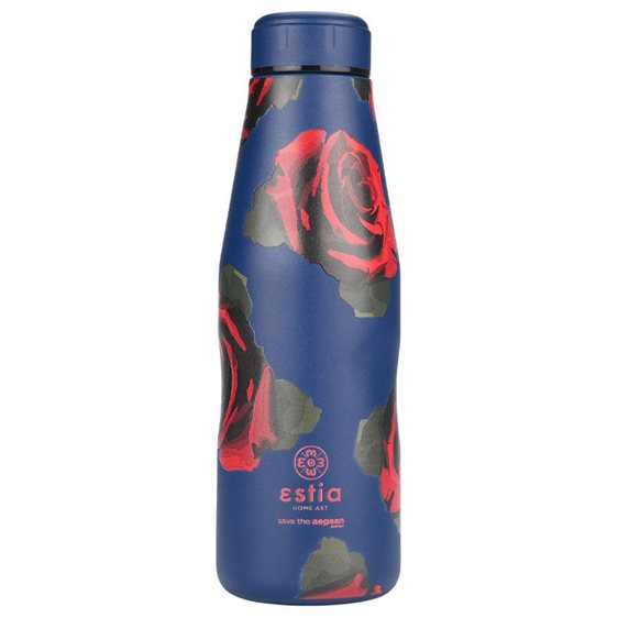 Estia Θερμός Travel Flask Save The Aegean 500Ml Electric Roses