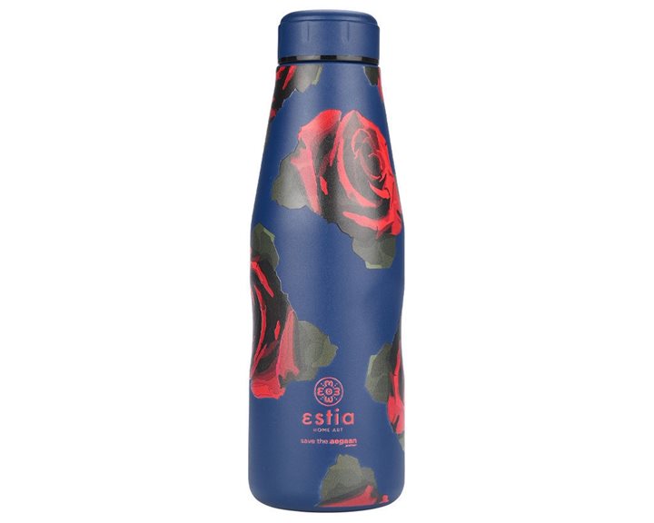 Estia Θερμός Travel Flask Save The Aegean 500Ml Electric Roses