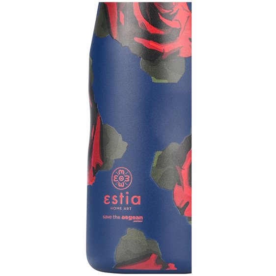 Estia Θερμός Travel Flask Save The Aegean 500Ml Electric Roses