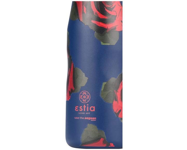 Estia Θερμός Travel Flask Save The Aegean 500Ml Electric Roses