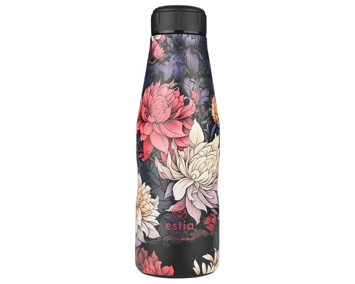 Estia Θερμός Travel Flask Save The Aegean 500Ml Midnight Blossom