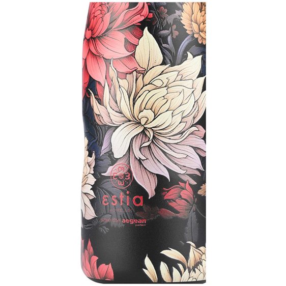 Estia Θερμός Travel Flask Save The Aegean 500Ml Midnight Blossom