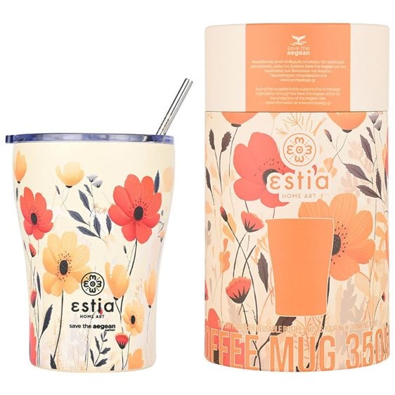 Estia Θερμός Coffee Mug Save The Aegean 350Ml Summer Reverie