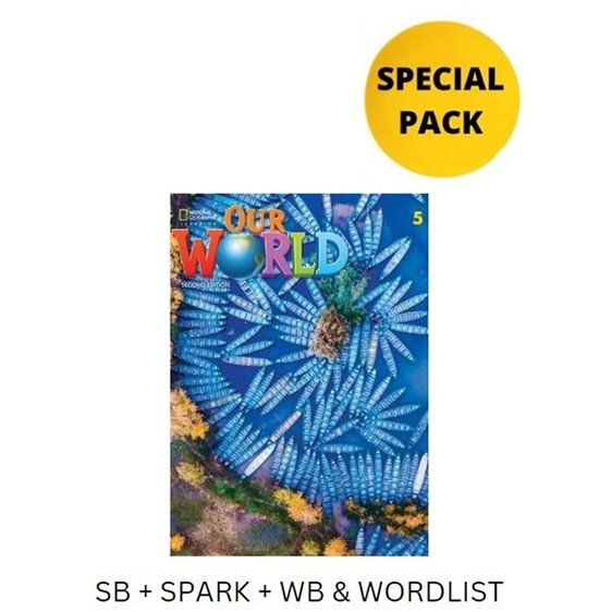 OUR WORLD 5 SPECIAL PACK FOR GREECE (SB + SPARK + WB   WORDLIST) BRIT. ED 2ND ED