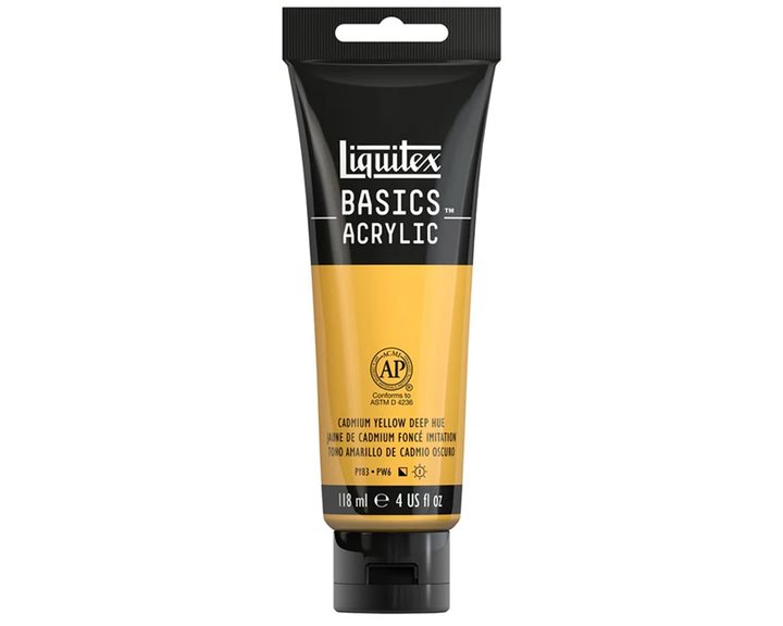 Liquitex 118 ml Basics 163 Cadmium Yellow Deep Hue