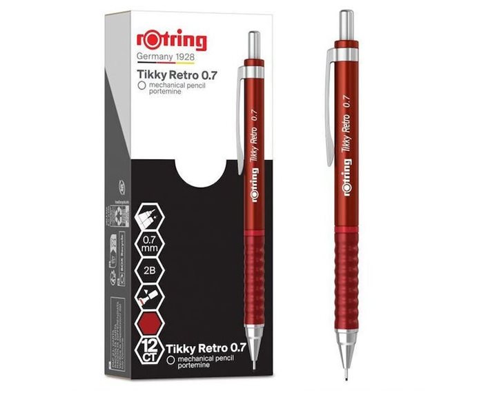Μολύβι Μηχανικό Rotring Retro 0.7mm Red