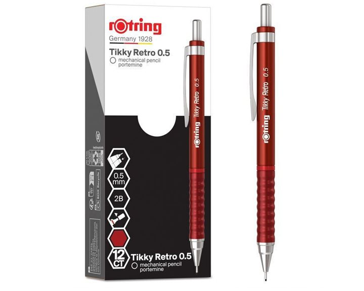 Μολύβι Μηχανικό Rotring Retro 0.5mm Red
