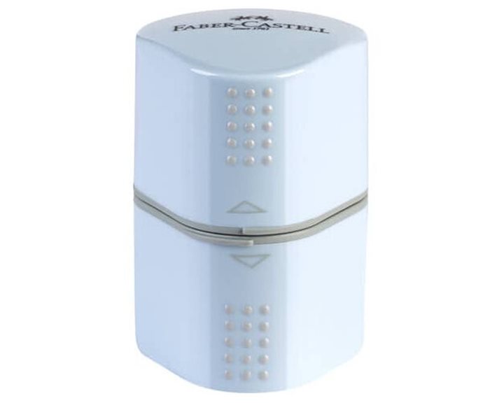 Ξύστρα Faber-Castell Πλαστική Τριπλή Sky Blue 183874