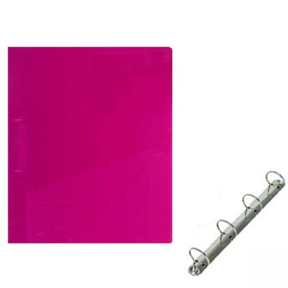 Κλασέρ PP 23χ32χ2.3cm 4κρικ Φούξια Διάφανο