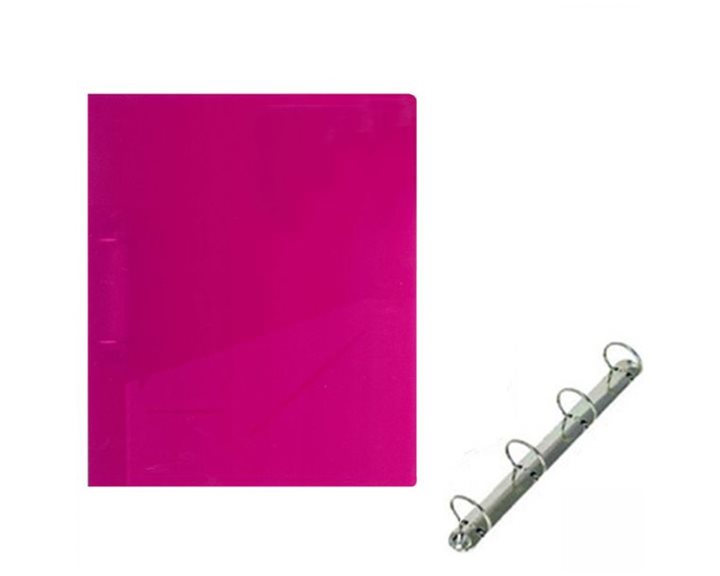 Κλασέρ PP 23χ32χ2.3cm 4κρικ Φούξια Διάφανο