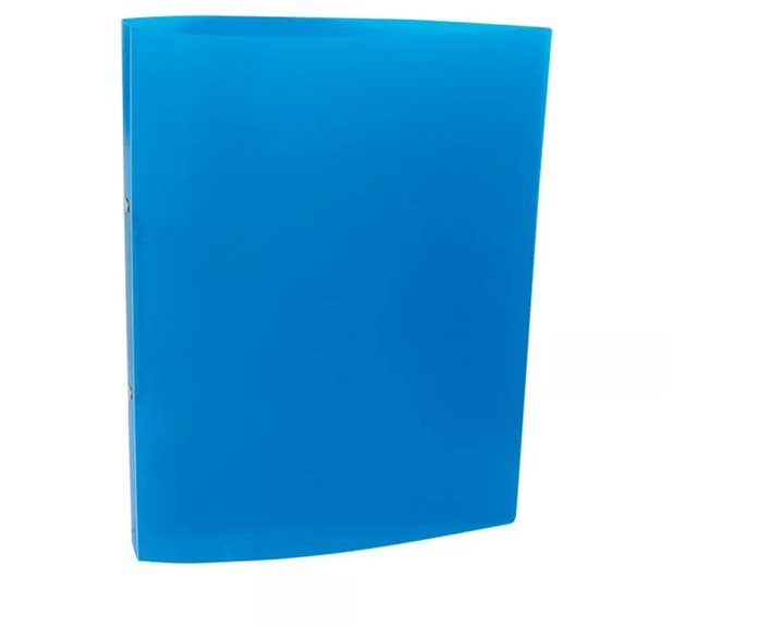 Κλασέρ PP 23χ32χ2.3cm 2κρικ Μπλε Διάφανο