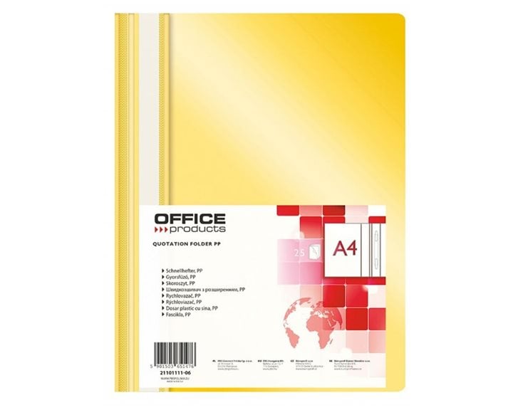 Ντοσιέ Ελασμα A4 Donau Office Κίτρινο