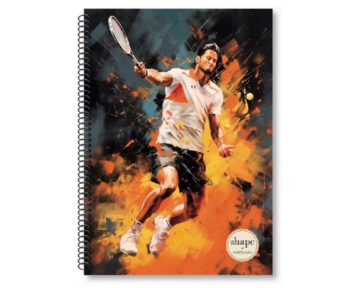 Τετράδιο Σπιράλ 17x25 ShapeSport 3Θεμ.90φ.