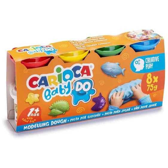 Πλαστοζυμαράκι Carioca Baby 43180 Σετ 8τμχ x 75g 43180