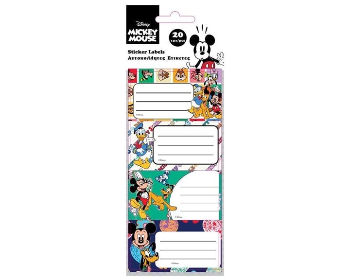 Αυτοκόλλητες Ετικέτες 20τμχ. 5φ Mickey 000564560