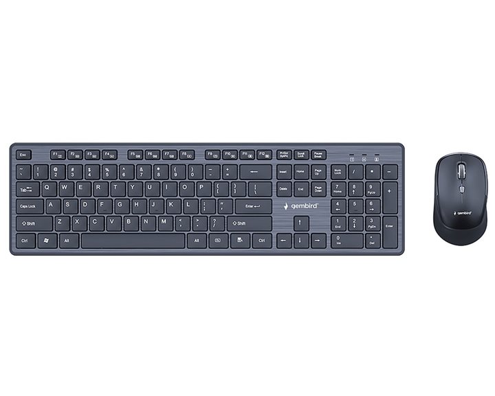 GEMBIRD WIRELESS DESKTOP SET US LAYOUT BLACK