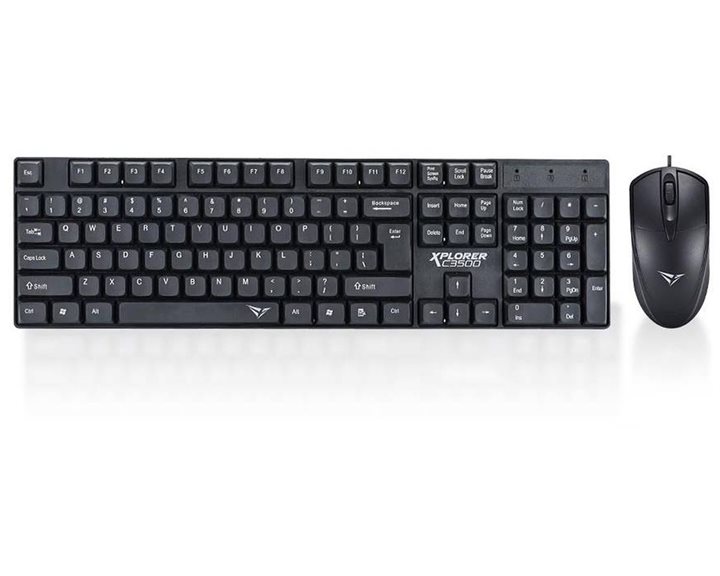 ALCATROZ SILENT KEYBOARD AND MOUSE XPLORER C3500 BLACK