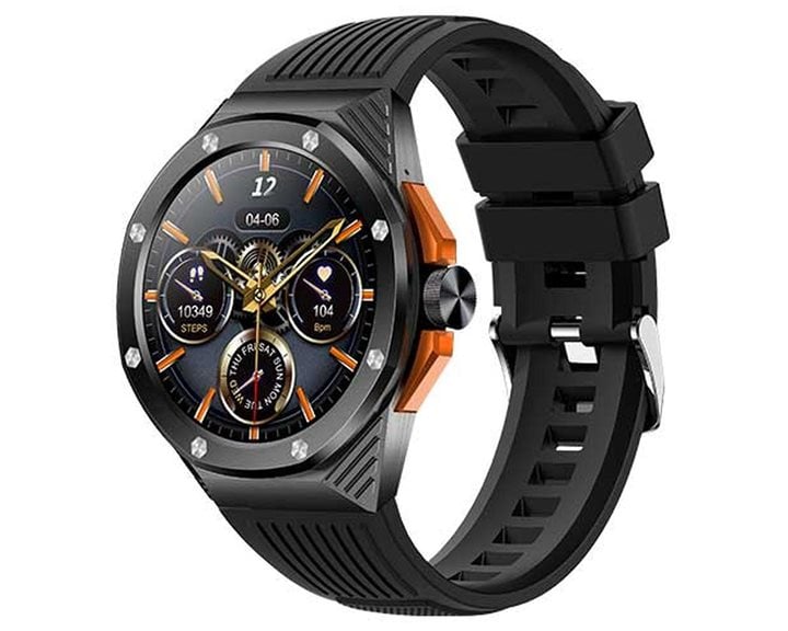 LAMTECH AMOLED 1.46' SMARTWATCH BT5.0 WITH SPORT TRACKING & HEALTH SENSOR BLACK
