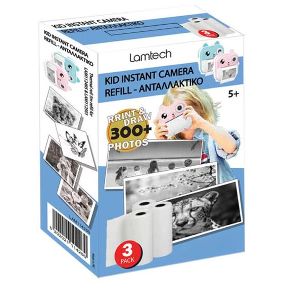 LAMTECH 3PACK KID INSTANT CAMERA REFILL 5M FOR LAM114284 & LAM114291