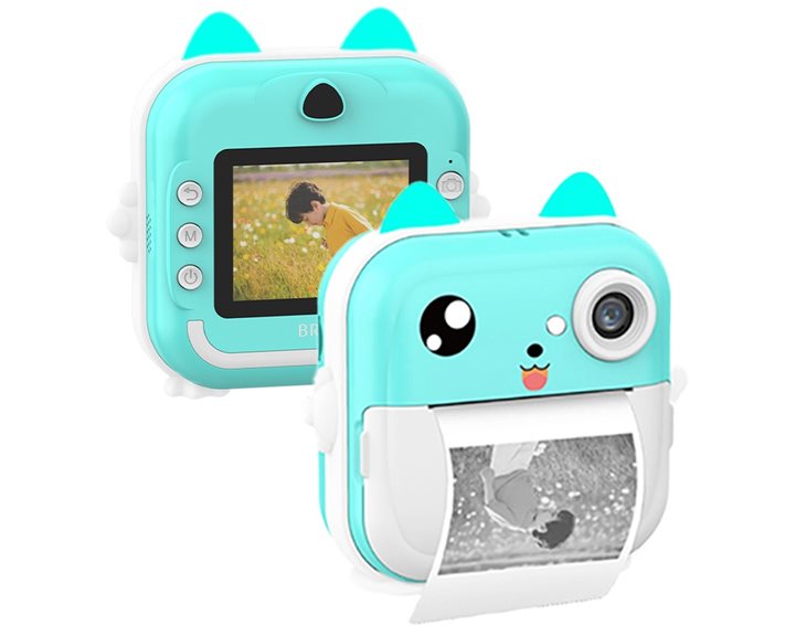 LAMTECH BLUETOOTH KID INSTANT CAMERA WHITE/GREEN