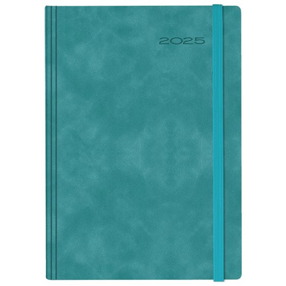 Ημερολόγιο Ημερ. 14.5x20.5 Avenue Chia Elastic Τρικουαζ