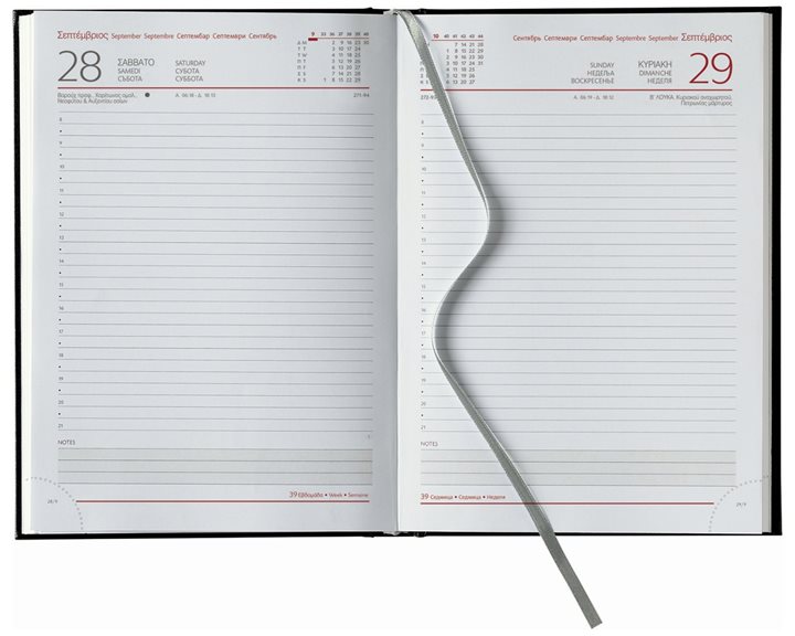 Ημερολόγιο Ημερ. 14.5x20.5 Sidney Classic Μπλε