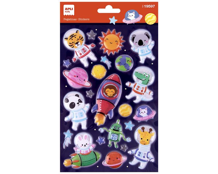 Αυτοκόλλητα Apli 3D Space Animal