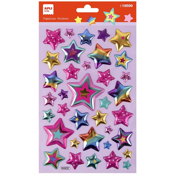 Αυτοκόλλητα Apli 3D Stars