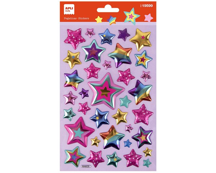 Αυτοκόλλητα Apli 3D Stars