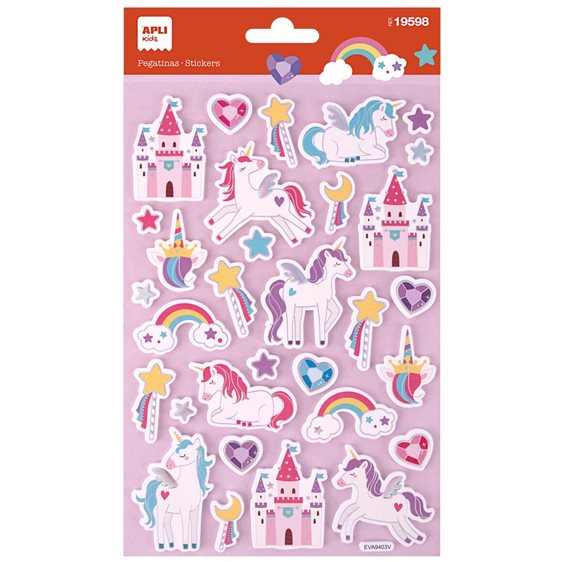 Αυτοκόλλητα Apli 3D Unicorns