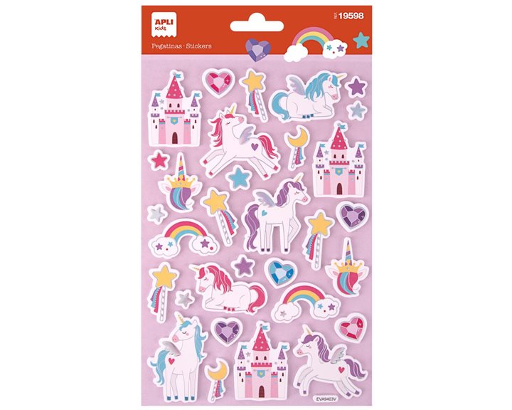 Αυτοκόλλητα Apli 3D Unicorns