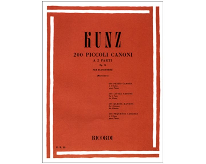 KUNZ-200 PICCOLI CANONI