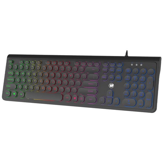 LAMTECH RAINBOW WIRED USB KEYBOARD WITH ROUND KEYS