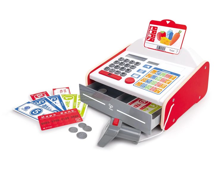 Hape Early Explorer Ξύλινη Ταμειακή Μηχανή Beep N Buy (E3184A)