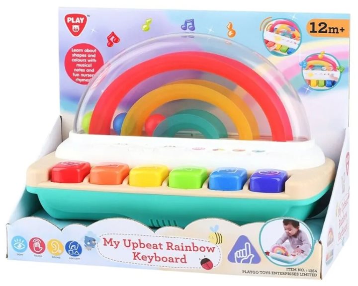 Playgo Πιανάκι Ουράνιο Τόξο My Upbeat Rainbow Keyboard (1354)