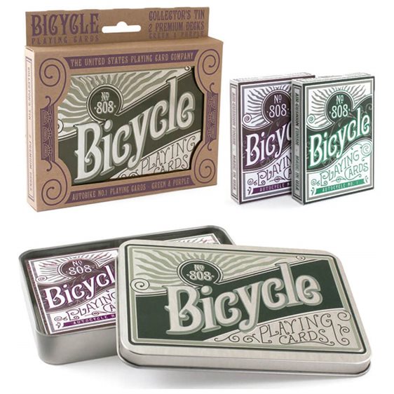 Τράπουλα Διπλή Bicycle Retro Tin Gift Set