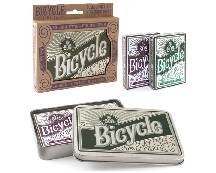 Τράπουλα Διπλή Bicycle Retro Tin Gift Set
