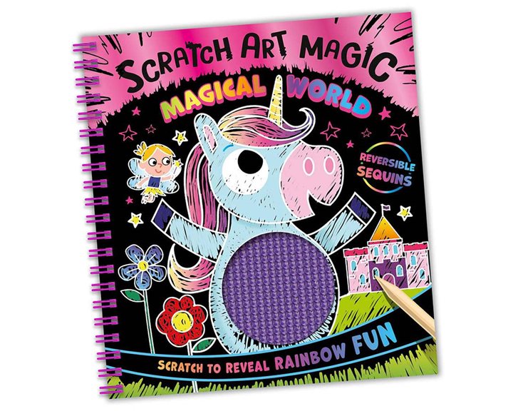 Scratch Art Sequins Magical World
