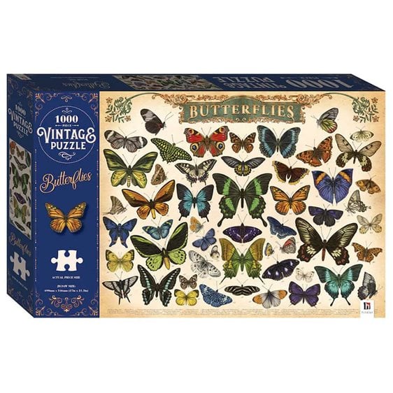 Vintage Classic Piece Jigsaw Butterflies