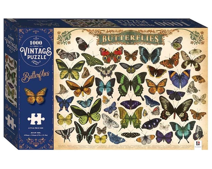 Vintage Classic Piece Jigsaw Butterflies