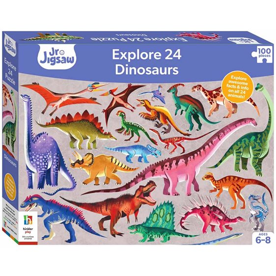 Junior Jigsaw Explore 24 Dinosaurs 100pcs