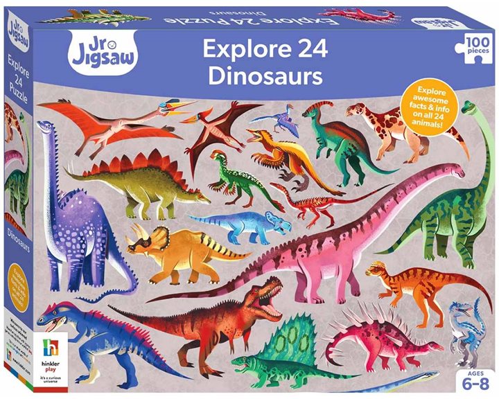 Junior Jigsaw Explore 24 Dinosaurs 100pcs