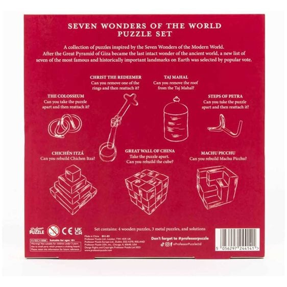 Seven Wonders Of The World 7 Puzzle Set