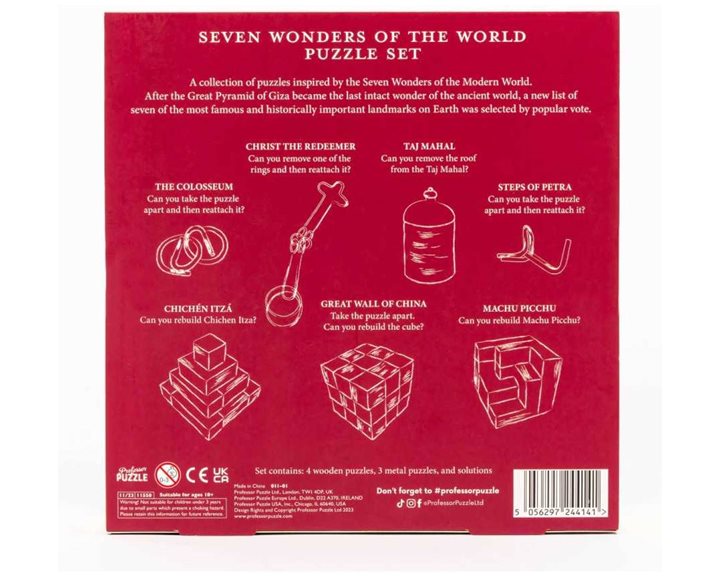 Seven Wonders Of The World 7 Puzzle Set