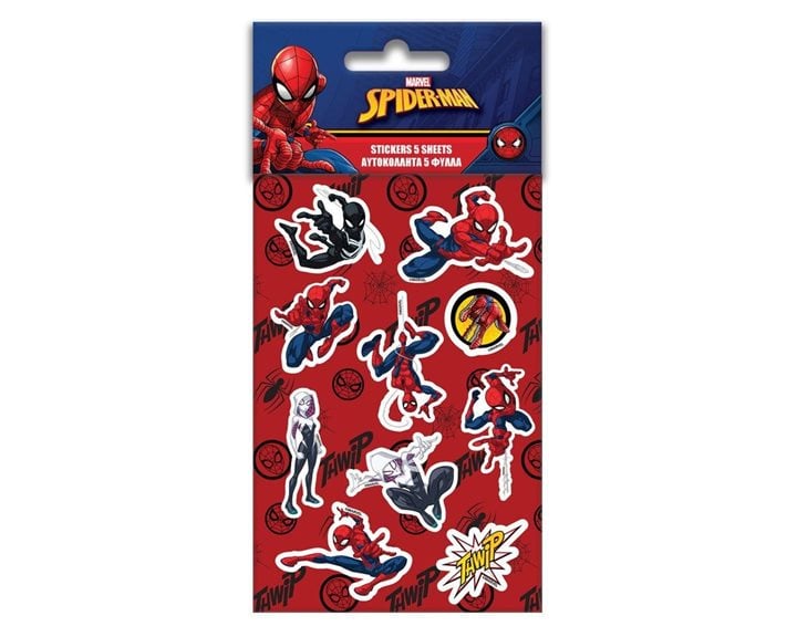 Αυτοκόλλητα Spiderman 8x12 5Φυλλα