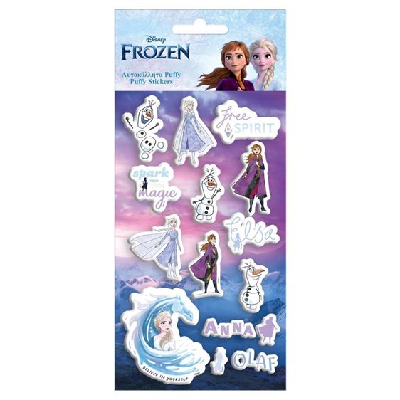 Αυτοκόλλητα Puffy 10x22cm Frozen
