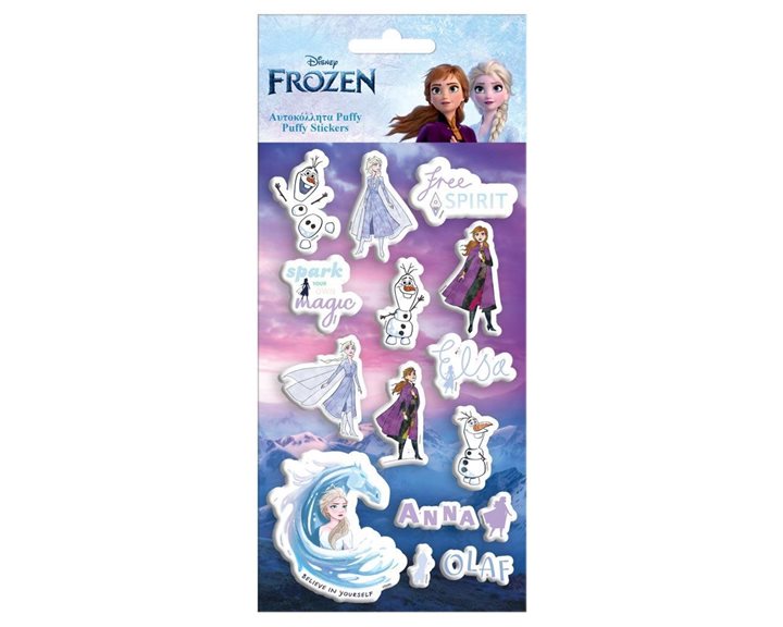 Αυτοκόλλητα Puffy 10x22cm Frozen