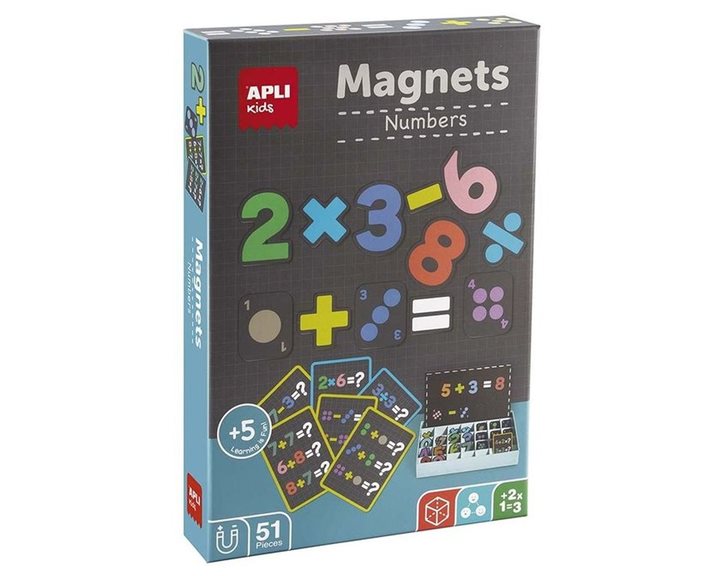 Apli Magnets Numbers 51pcs